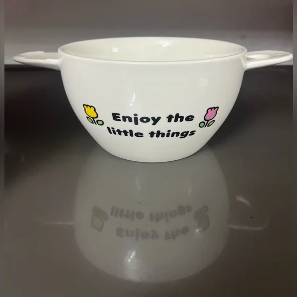 Hello Kitty Enjoy The Little Things Ramen Bowl With Spoon & Chopsticks brand new - Picture 5 of 11